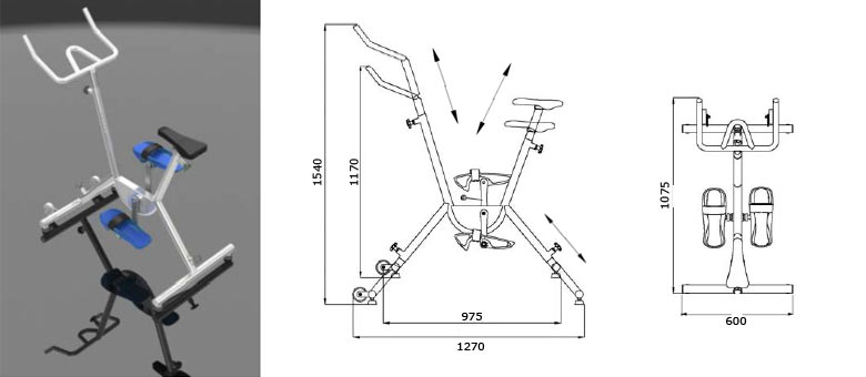 Struttura e dimensioni Aquabiker